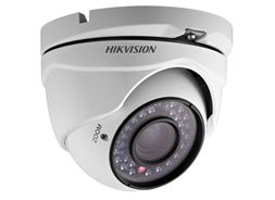 Hikvision>> Caméra dôme étanche IR40m, 720 TVL, varifocal 2.8-12mm DS-2CE55C2P(N)-VFIR3