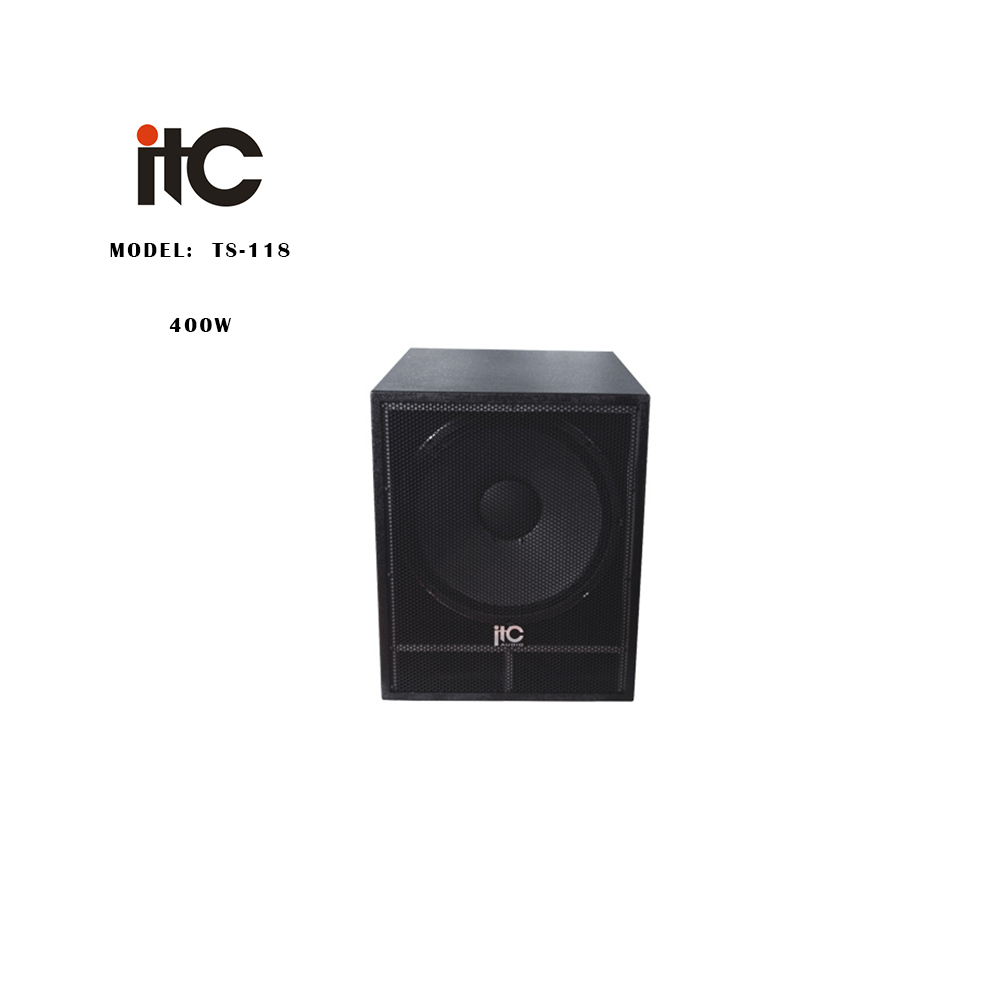 ITC -TS-118, Haut-parleur de grave 2 voies 400W RMS / 8 Ohm, 18''