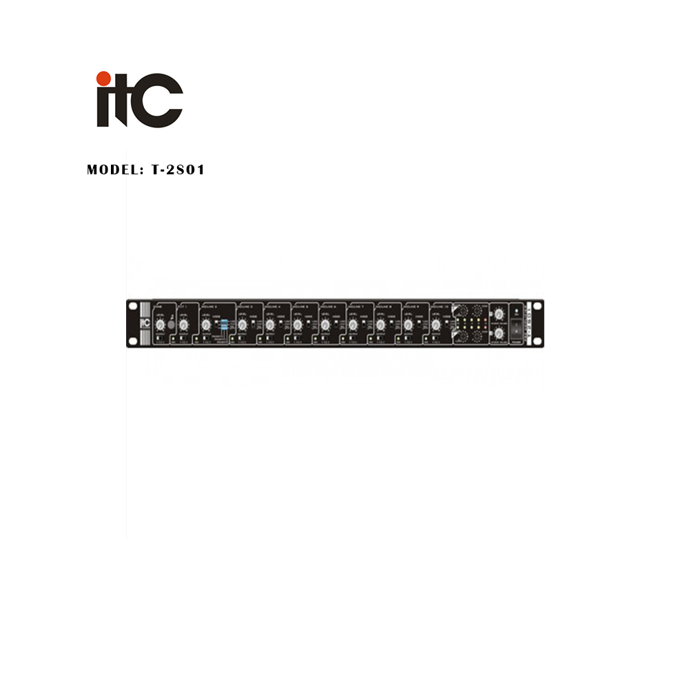 ITC - T-2S01, Préamplificateur avec 10 entrées, Mélangeur stéréo