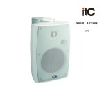 ITC - T-778HW, Enceinte passive blanche avec support mural 2 voies 8 "