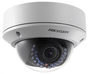 Hikvision>> Caméra IP Mini Dôme Anti vandale IR20m, 1.3MP, VF 2.8-12mm, DS-2CD2712F-I